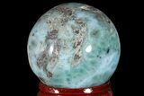 1.35" Polished Larimar Sphere - Dominican Republic - #168125-1